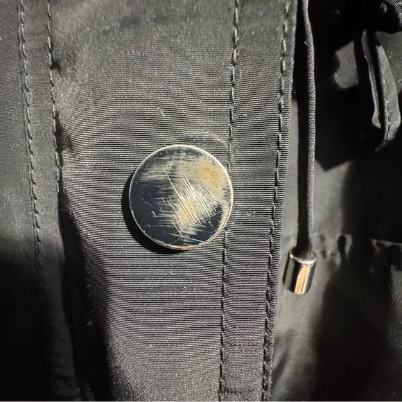 Charter Club Anorak Jacket Large Petite Water-Resistant Hooded Drawstring Waist - Picture 4 of 14